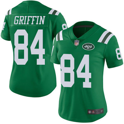 New York Jets Limited Green Women Ryan Griffin Jersey NFL Football 84 Rush Vapor Untouchable